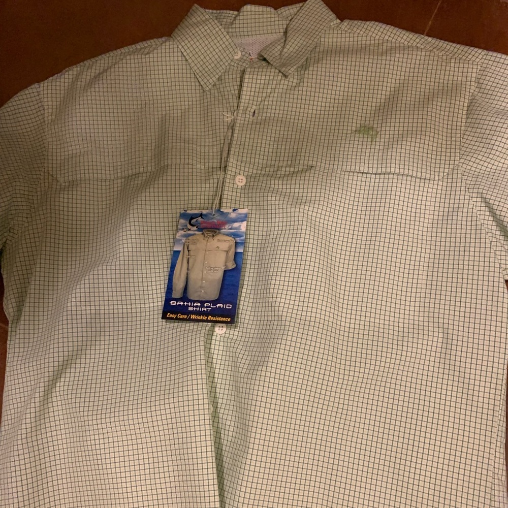 Long Sleeve Green Fishing Shirt